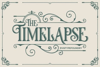 Timelapse Font: a Modern Typeface for Creative Projects