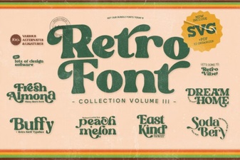 Retro Groovy Bundle Font for Creative Vintage Designs