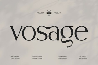 Vosage Font: Elegant Typography for Creative Design Projects