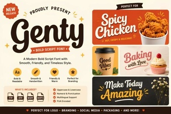 Genty Font Free Download - Elegant Script Typeface