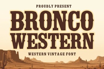 Bronco Western Font: Bold Style for Creative Projects